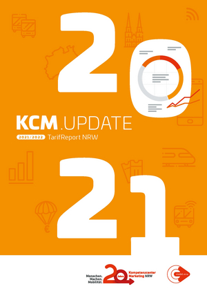 Titelbild des "KCM.UPDATE – TarifReport NRW" von 2021.